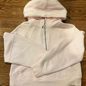 Lululemon Scuba Oversized Half-Zip Hoodie XS/S strawberry milkshake